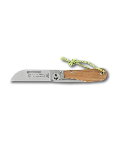 Liner London foldekniv Claude Dozorme 11 cm håndtag i teaktræ