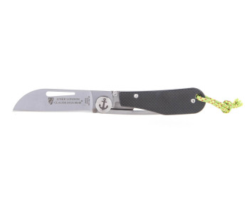 Navalha dobrável Liner London Claude Dozorme Cabo em fibra de carbono de 11 cm