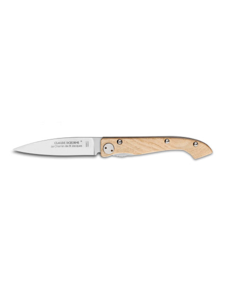 Klappmesser Compostelle Voie de Tours Claude Dozorme Eichenholzgriff 12,5cm