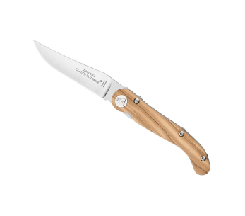 Claude Dozorme Laguiole fällkniv 12cm olivträhandtag
