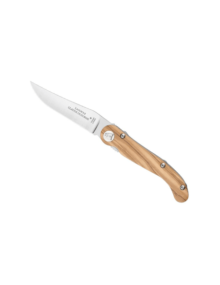 Claude Dozorme Laguiole foldekniv 12 cm med håndtak i oliventre