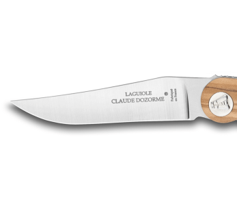 Claude Dozorme Laguiole fällkniv 12cm olivträhandtag 2