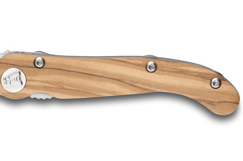 Claude Dozorme Laguiole vouwmes 12cm olijfhouten handvat