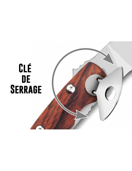 Navaja plegable Claude Dozorme Voie du Puy Compostelle con mango de cuerno de 12,5 cm