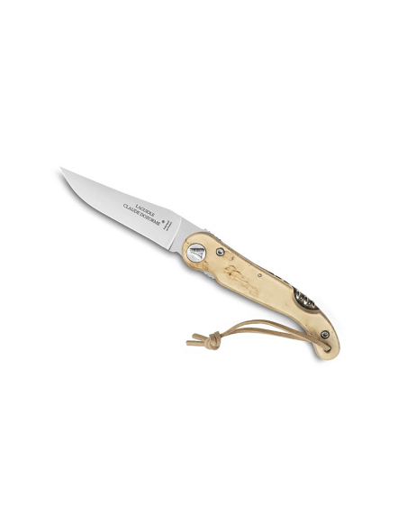 Claude Dozorme Laguiole fällkniv 12cm björkträhandtag med korkskruv