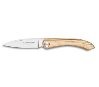 Claude Dozorme Cuchillo plegable Capucin 12.5cm mango de madera de olivo
