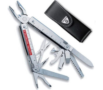 Alicate Spirit Swisstool de 11 peças Victorinox + estojo em pele