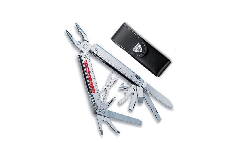 Victorinox 11-piece Spirit Swisstool pliers + leather case