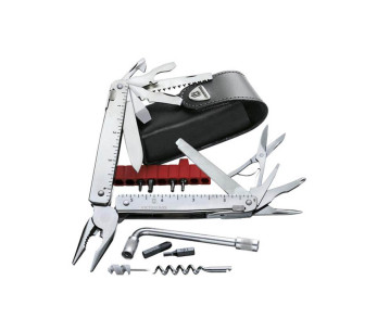 Victorinox Swisstool Plus 21-delers tang + skinnveske