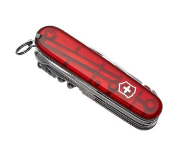 Victorinox sveitsisk lommekniv 16 deler HUNTSMAN LITE gjennomskinnelig rød 2