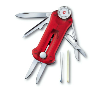 Canivete suíço Victorinox 7 peças Golftool Vermelho 91mm cabo