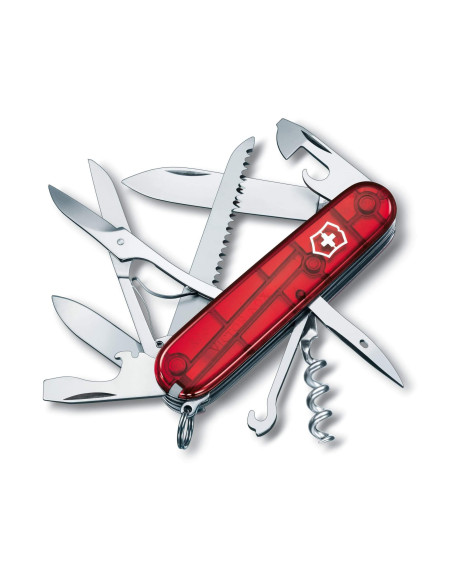 Navaja Suiza Victorinox HUNTSMAN 11 piezas rojo translúcido