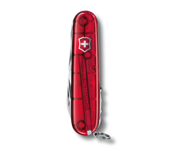 Victorinox Sveitsin taskuveitsi HUNTSMAN 11 kpl läpikuultava punainen 2