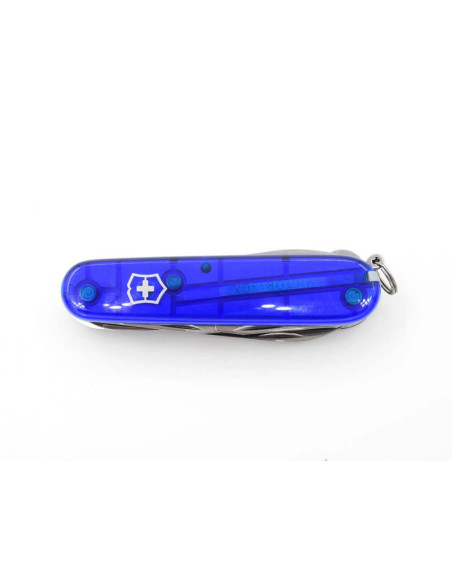 Victorinox Sveitsin taskuveitsi 11 kpl HUNTSMAN läpikuultava sininen