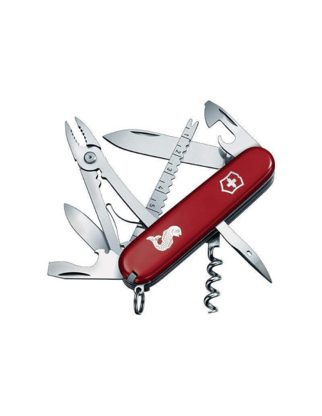 Victorinox Zwitsers zakmes 10 stuks ANGLER rood