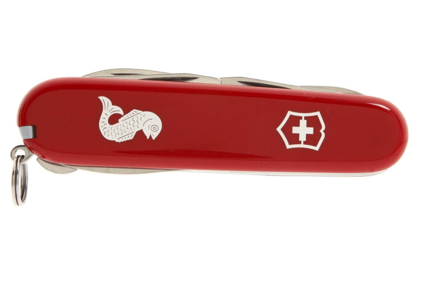 Schweizer Messer Victorinox 10 Teile ANGLER rot
