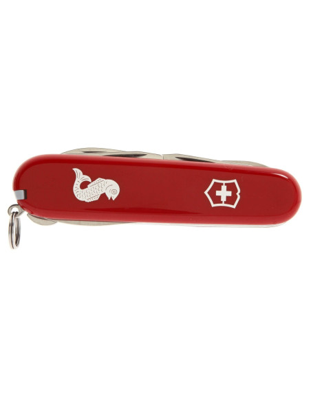 Victorinox Zwitsers zakmes 10 stuks ANGLER rood