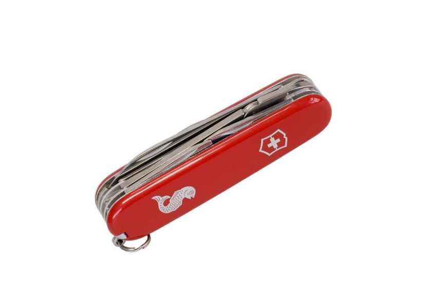 Victorinox Coltellino svizzero 10 pezzi ANGLER rosso