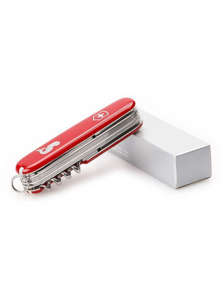 Victorinox sveitsisk lommekniv 10 deler ANGLER rød