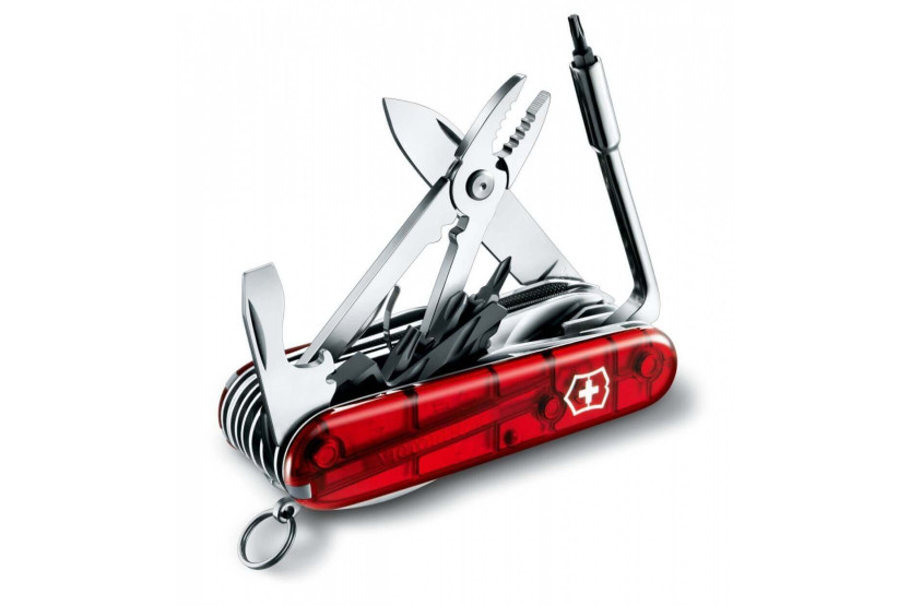 Victorinox Swiss Pocket Knife Cyber Tool M rosso traslucido 91 mm 34 funzioni