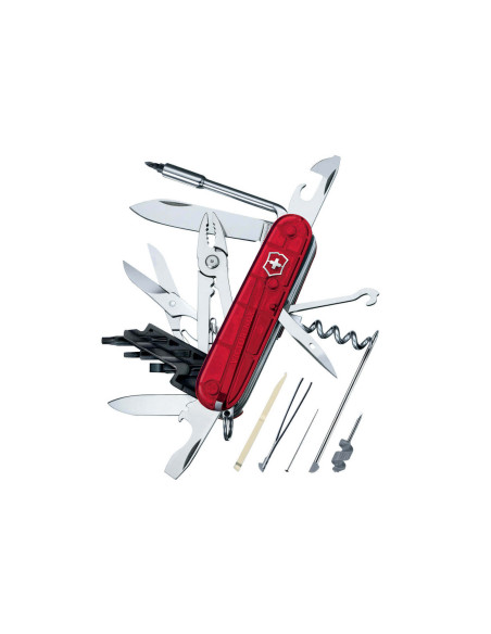 Victorinox Swiss Pocket Knife Cyber Tool M rosso traslucido 91 mm 34 funzioni