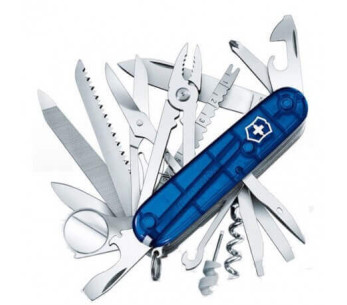 Canivete suíço Victorinox 21 peças SWISSCHAMP azul translúcido