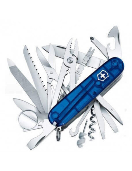 Victorinox coltellino svizzero 21 pezzi SWISSCHAMP blu traslucido
