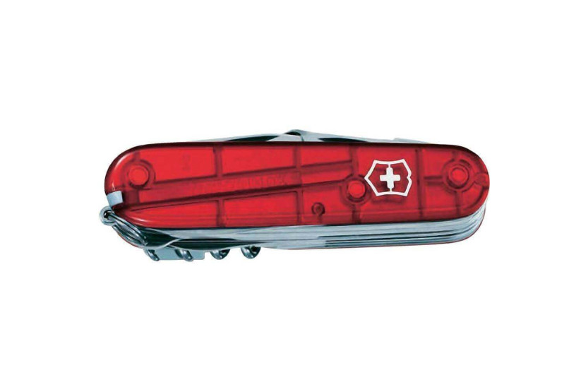 Victorinox Zwitsers zakmes 21 stuks SWISSCHAMP doorschijnend rood