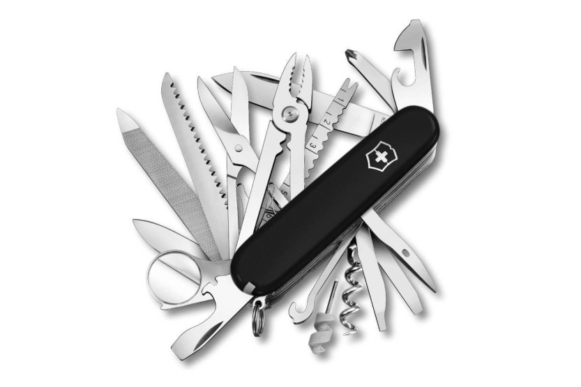 Victorinox Zwitsers zakmes Swisschamp zwart 91mm 33 functies