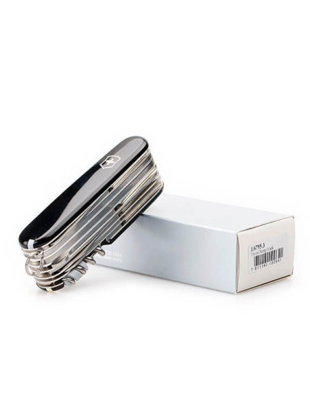 Victorinox Zwitsers zakmes Swisschamp zwart 91mm 33 functies