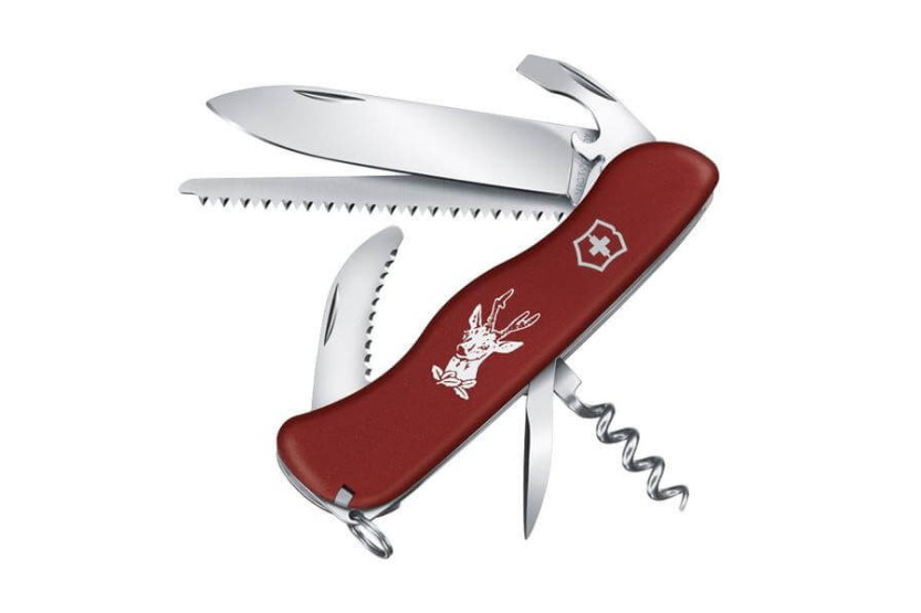 Victorinox schweizisk lommekniv Hunter rød 111 mm 13 funktioner