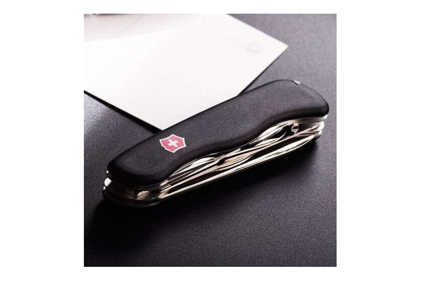 Victorinox Swiss Pocket Knife Outrider black 111mm 14 functions