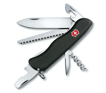 Victorinox sveitsiläinen taskuveitsi Forester musta 111mm 12 toimintoa