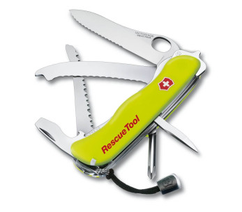 Victorinox Swiss Pocket Knife Rescue Tool fluorescerende gul 111 mm 13 funksjoner + etui 2