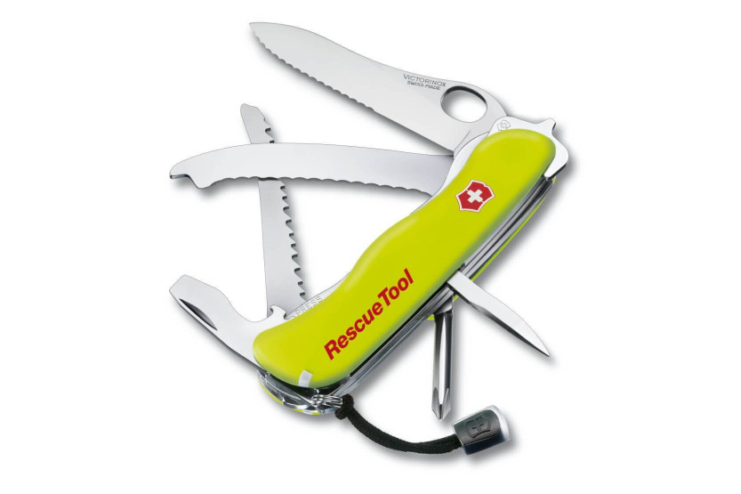 Victorinox Swiss Pocket Knife Rescue Tool fluorescerende gul 111 mm 13 funktioner + etui