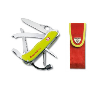 Victorinox schweizisk fickkniv Rescue Tool fluorescerande gul 111 mm 13 funktioner + fodral