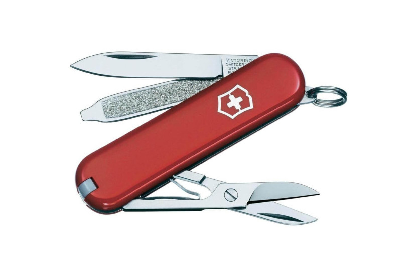Victorinox sveitsisk lommekniv Classic SD rød 58 mm 7 funksjoner