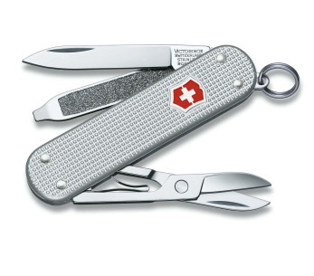 Navaja Suiza Victorinox Classic Alox Plata 58mm 5 funciones