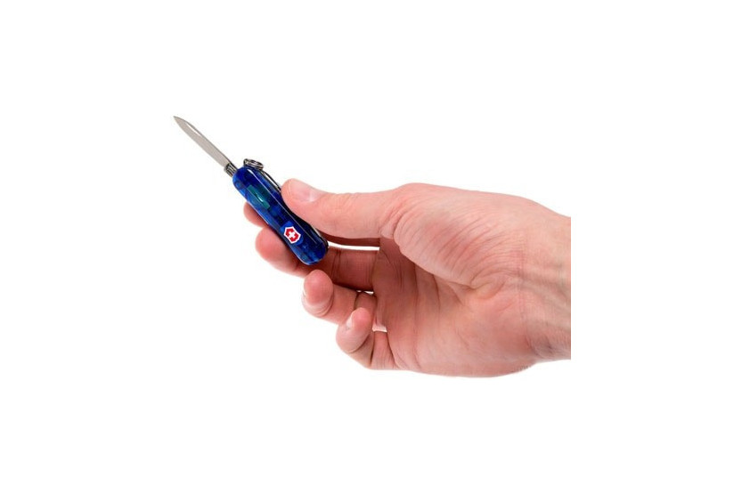 Schweizer Messer Victorinox Signature Lite transluzent blau 58mm 7 Funktionen