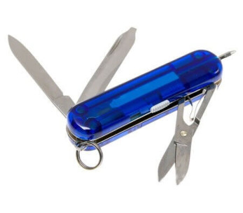 Victorinox Sveitsin taskuveitsi Signature Lite läpikuultava sininen 58mm 7 toimintoa 2