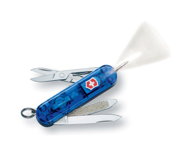 Victorinox Sveitsin taskuveitsi Signature Lite läpikuultava sininen 58mm 7 toimintoa