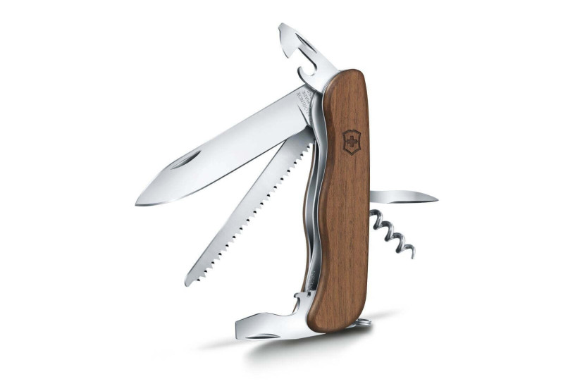 Victorinox Swiss Pocket Knife Forester Wood Walnut 111mm 10 functions
