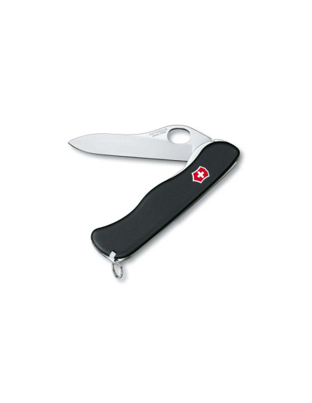Victorinox Swiss Navaja de bolsillo Sentinel One hand clip mango negro 111mm