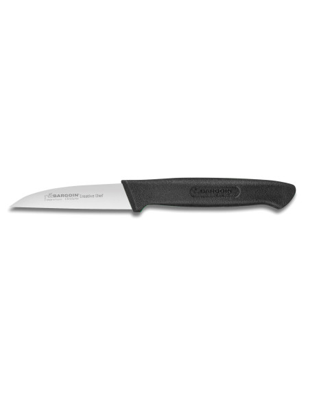 Bargoin Creative Chef Spickmesser mit gerader Klinge 8 cm, schwarzer Griff aus Kunststoff