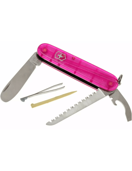 Victorinox schweizisk lommekniv til børn My First gennemsigtig pink 84 mm 9 funktioner