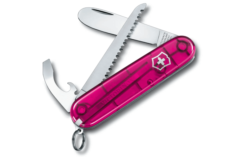 Schweizer Kindermesser My First Victorinox rosa transluzent 84mm 9 Funktionen