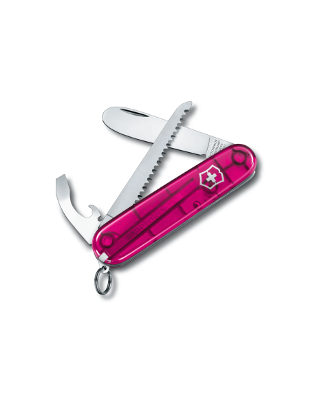 Canivete suíço Victorinox para crianças My First rosa translúcido 84 mm 9 funções