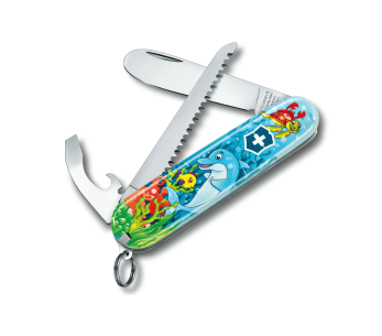 Victorinox My First Swiss Army Knife for Children edição animal motivo golfinho 84mm 9 funções