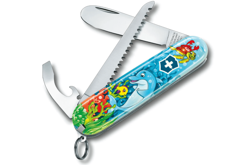Victorinox My First Swiss Army Knife per bambini edizione animale motivo delfino 84 mm 9 funzioni