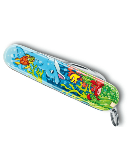 Victorinox My First Swiss Army Knife for Children edição animal motivo golfinho 84mm 9 funções